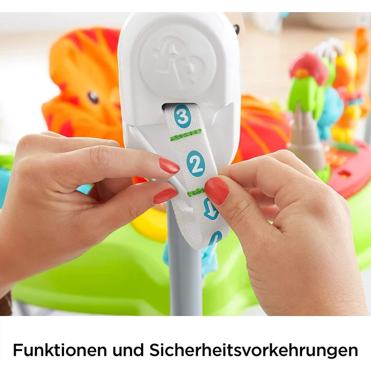 Fisher-Price CHM91 - Jumperoo Baby Hopser inkl. 12 Spielzeugen höhenverstellbar mit Musik und Lichtern, max. 11,3 kg / 81 cm - Preisvergleich – Bild 6