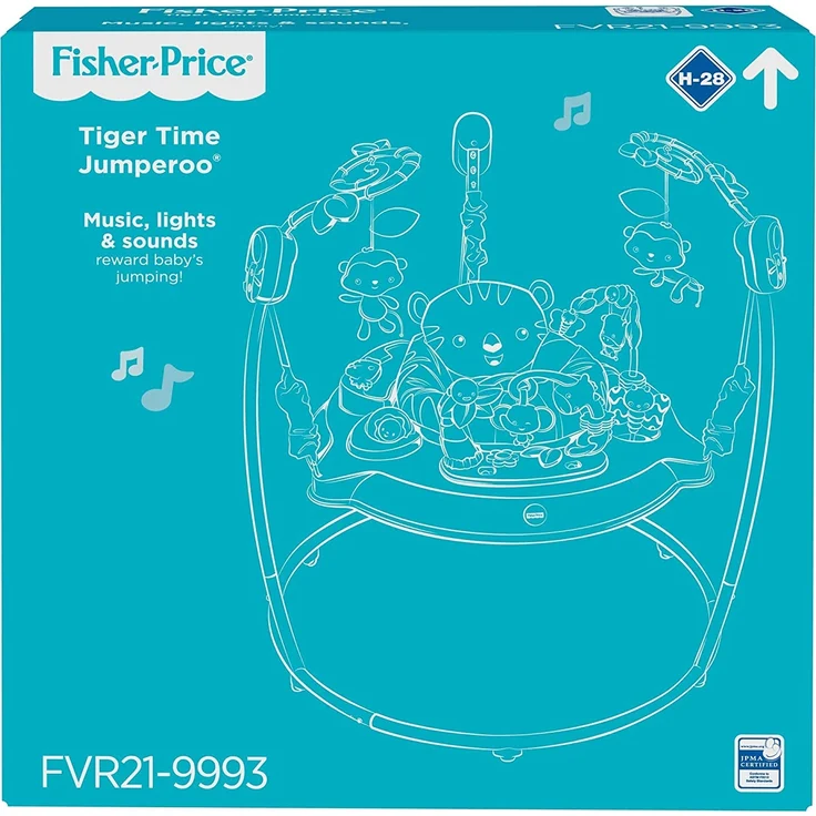 Fisher-Price CHM91 - Jumperoo Baby Hopser inkl. 12 Spielzeugen höhenverstellbar mit Musik und Lichtern, max. 11,3 kg / 81 cm - Preisvergleich – Bild 9