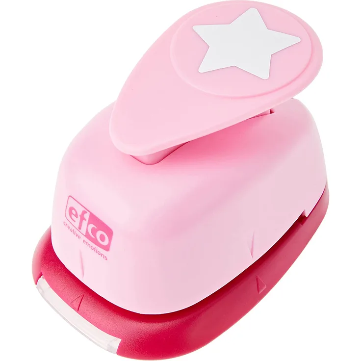 efco 1791019 Stanzer M, Stern Motivstanzer, Kern: Metall, Pink, 7,5 x 5 x 5 cm