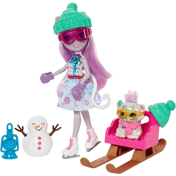 Mattel Enchantimals 'Weihnachtswunder Adventskalender mit Puppe', 24 Teile, ab 4 Jahren – Bild 3