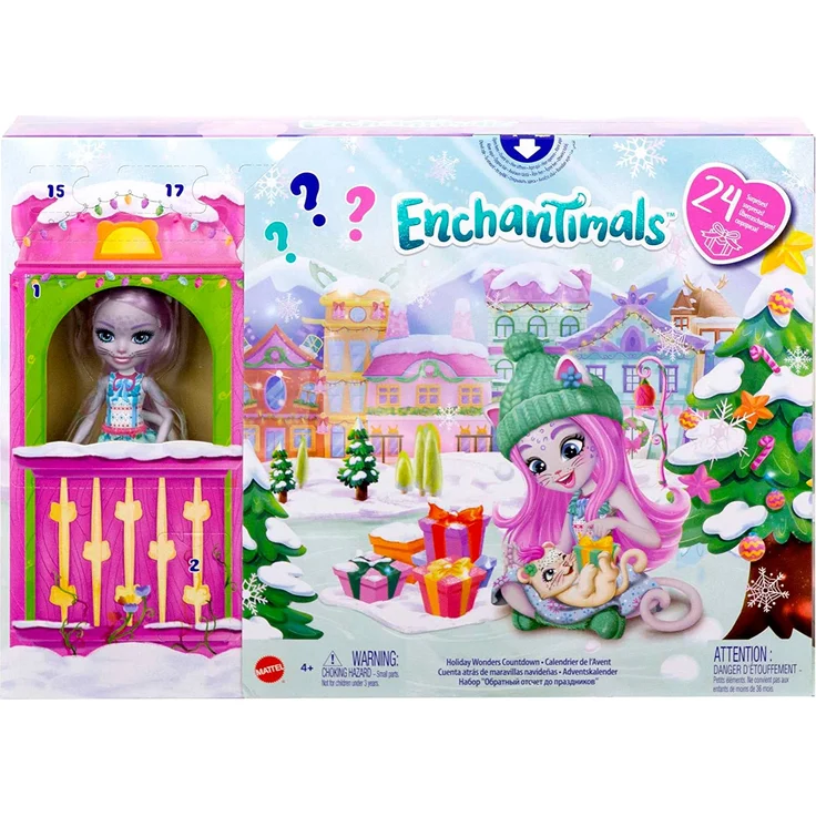 Mattel Enchantimals 'Weihnachtswunder Adventskalender mit Puppe', 24 Teile, ab 4 Jahren – Bild 7