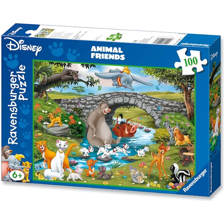 Ravensburger Puzzle 100 Teile XXL Disney Die Familie der Animal Friends - Preisvergleich