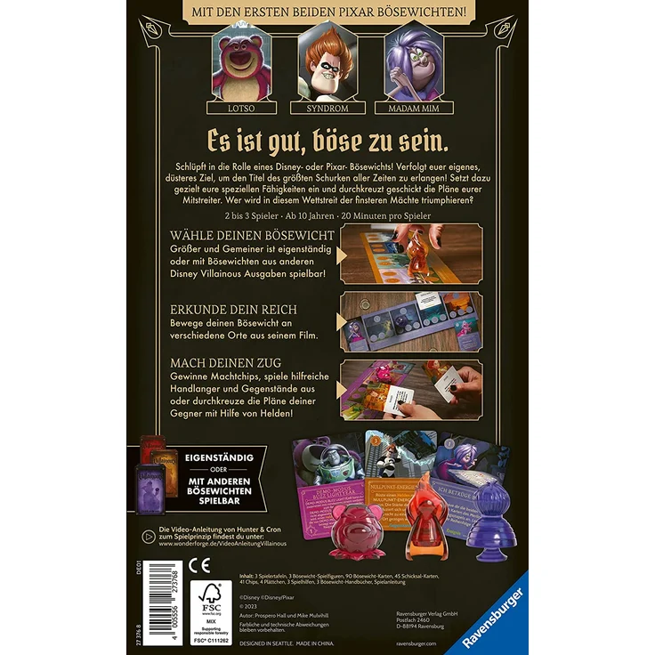 Ravensburger Strategiespiel Disney Villainous – Bild 2