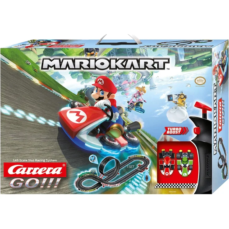 Carrera 20062491 GO!!! 'Nintendo Mario Kart 8', Autorennbahn-Set, 4,9 Meter Streckenlänge, für 2 Spieler, ab 6 Jahren, mit Mario & Luigi Spielzeugautos – Bild 6