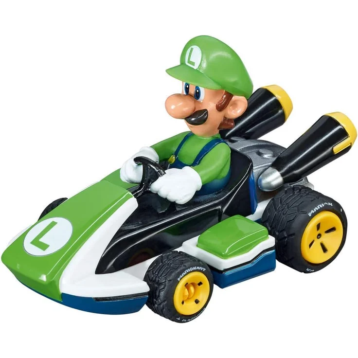 Carrera 20062491 GO!!! 'Nintendo Mario Kart 8', Autorennbahn-Set, 4,9 Meter Streckenlänge, für 2 Spieler, ab 6 Jahren, mit Mario & Luigi Spielzeugautos – Bild 4