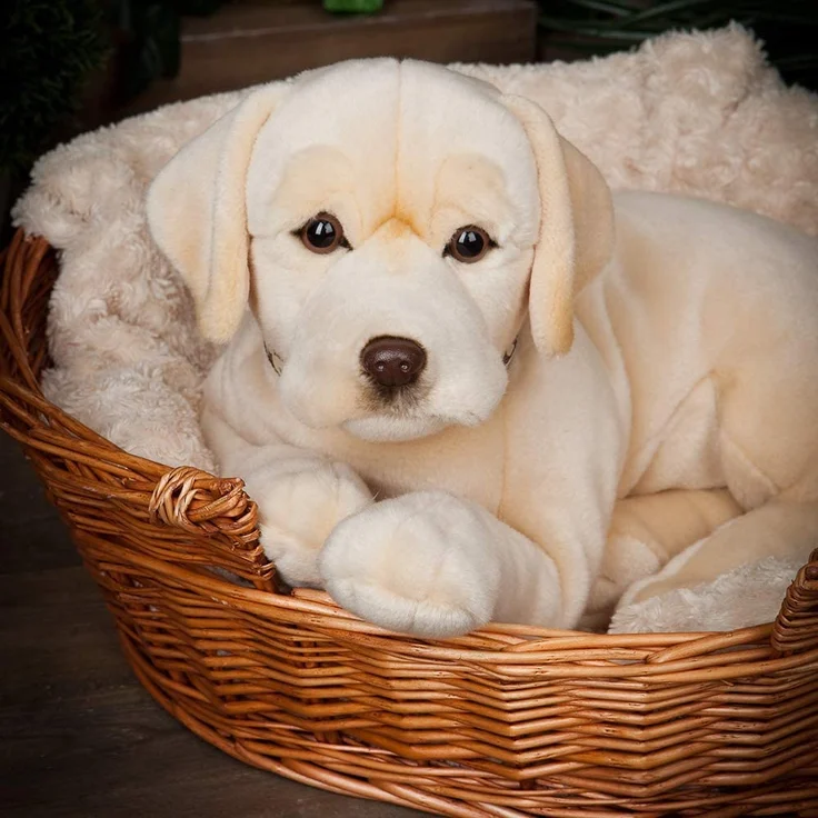 Living Nature Soft Toy - Großes Stofftier Labrador, gold (60cm) – Bild 4