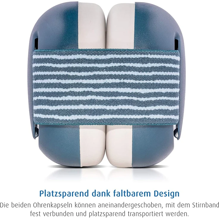 Gehörschutz für Babys SilentGuard, besonders weich und leicht für den empfindlichen Babykopf, mitwachsend, blau – Bild 5