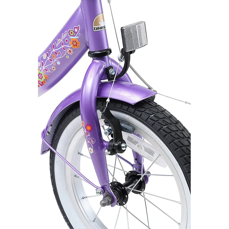 Bikestar Classic Kinderfahrrad 14 Zoll - Lila Weiß - Preisvergleich – Bild 7