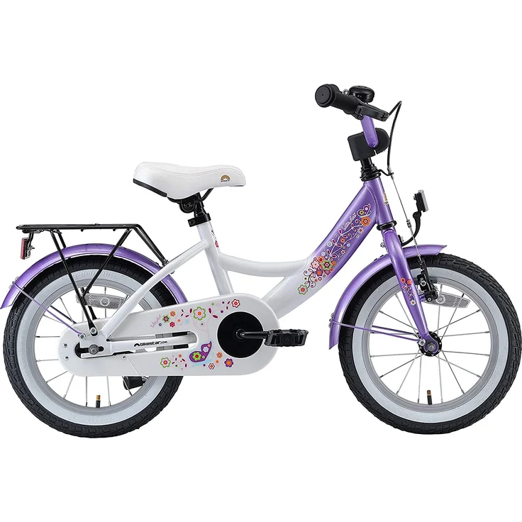 Bikestar Classic Kinderfahrrad 14 Zoll - Lila Weiß - Preisvergleich – Bild 2
