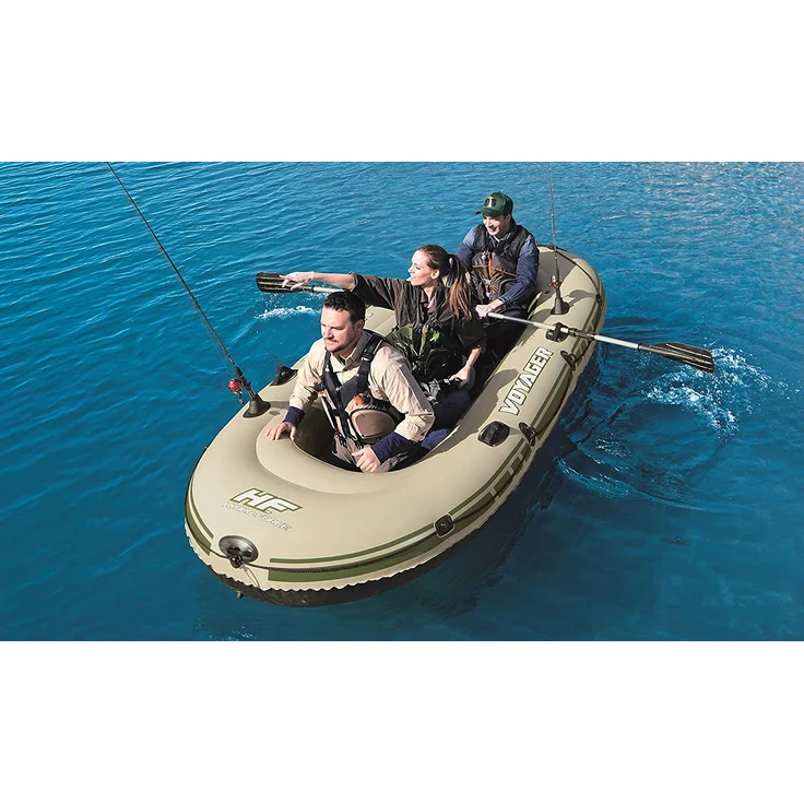 Bestway Schlauchboot HYDRO-FORCE Set ''Voyager 500'' für 3 Personen beige-grün – Bild 2