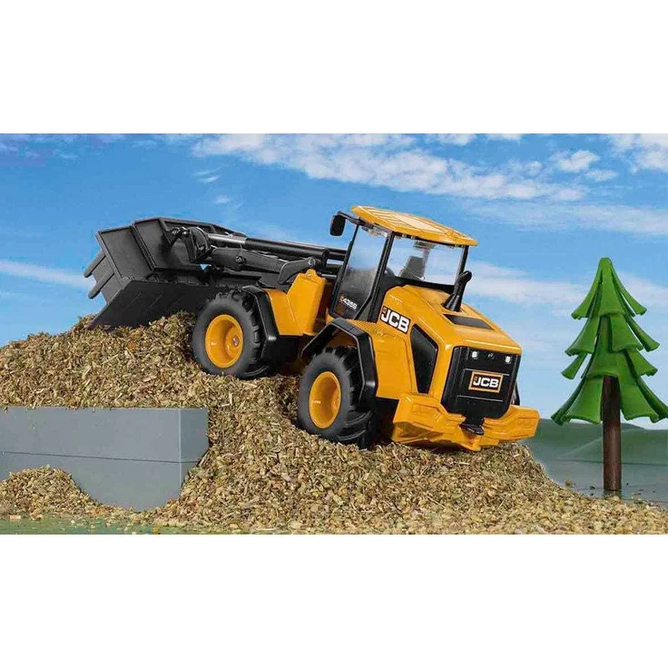 SIKU 3663, JCB 435S Agri Radlader, 1:32, Metall/Kunststoff, Orange, Frontladerwechselsystem – Bild 6