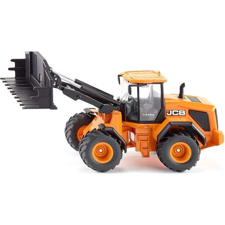 SIKU 3663, JCB 435S Agri Radlader, 1:32, Metall/Kunststoff, Orange, Frontladerwechselsystem – Bild 1