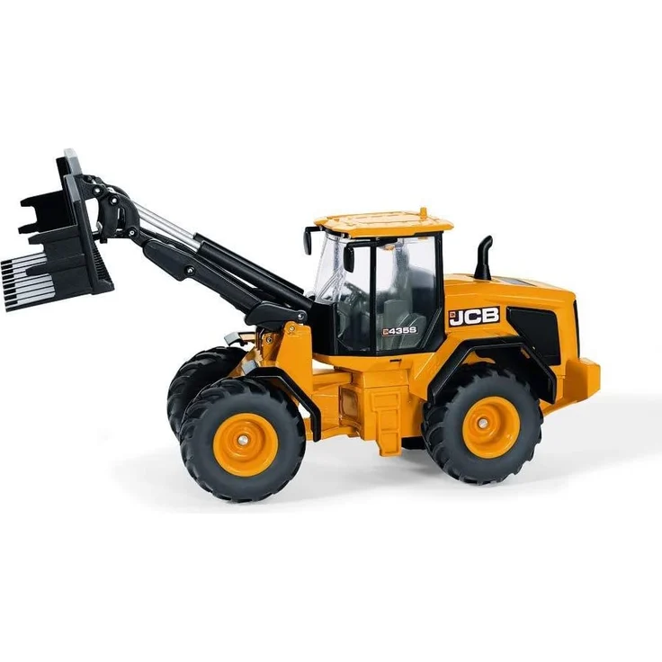 SIKU 3663, JCB 435S Agri Radlader, 1:32, Metall/Kunststoff, Orange, Frontladerwechselsystem – Bild 3