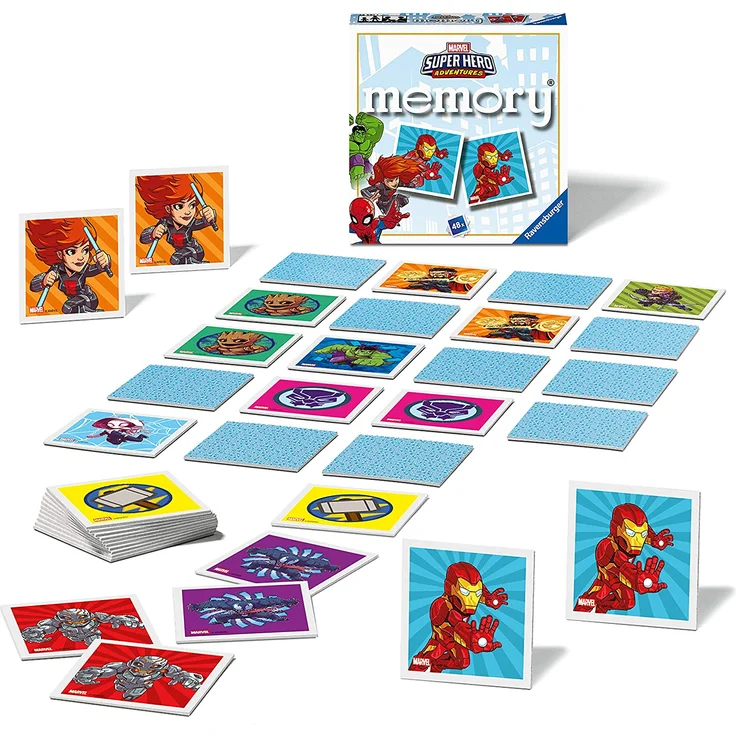 Mini Memory® | Super Hero | Marvel Avengers | 48 Bildkarten | Ravensburger – Bild 2