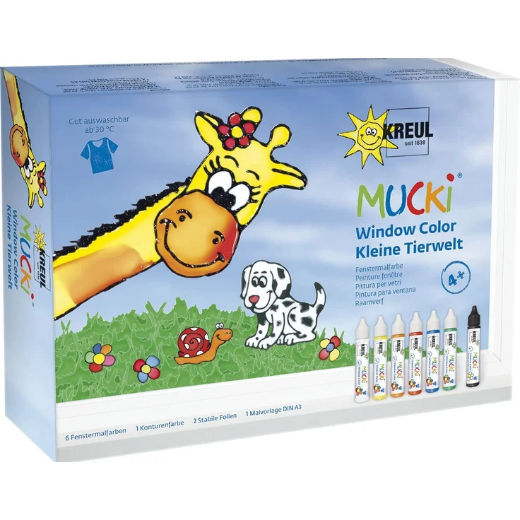 C. Kreul 'Mucki' Fensterfarbe 7er Set - kleine Tierwelt – Bild 1