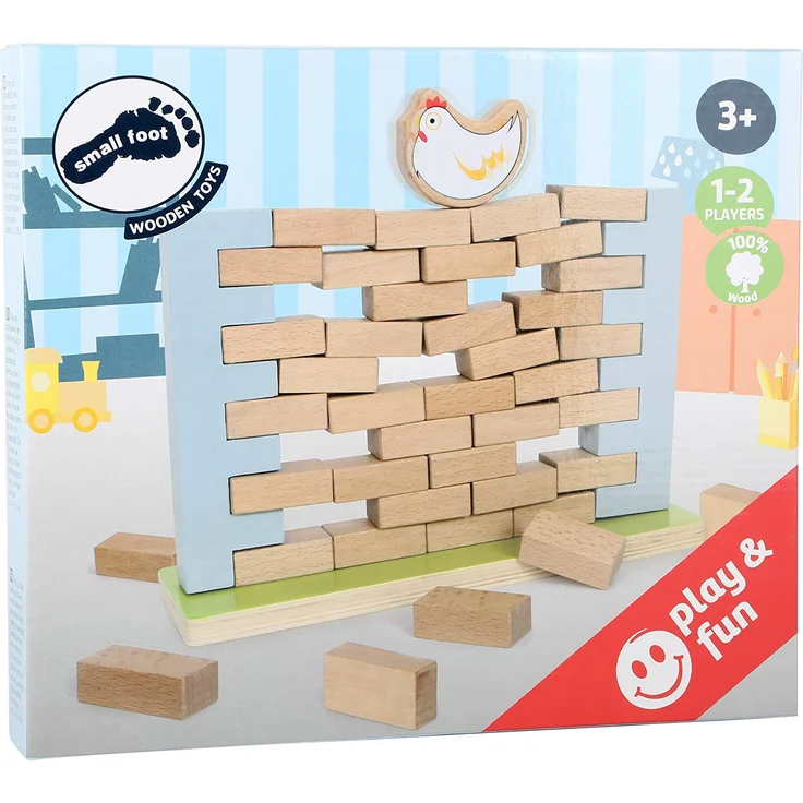small foot 4746 Wackelmauer aus Holz, Gesellschaftsspiel/ Wackelturm mal in einem anderen – Bild 3