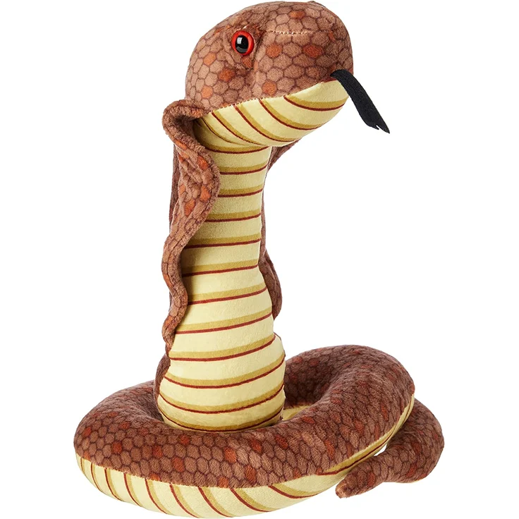 Wild Republic 12233 Plüsch Schlange Kobra, Cuddlekins Kuscheltier, Plüschtier, 30 cm – Bild 1
