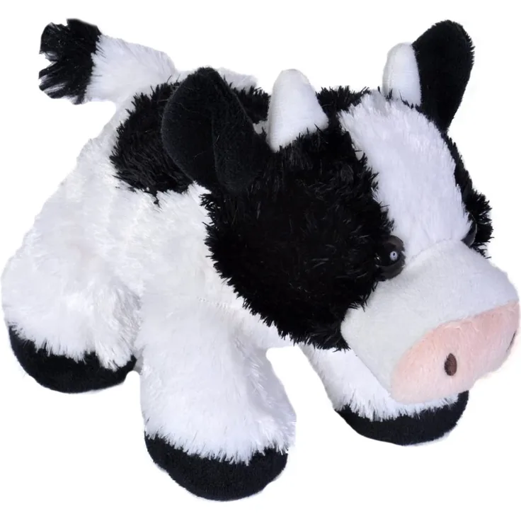 Wild Republic Hug'ems Plüschtier, Kuscheltier, Kuh 18cm