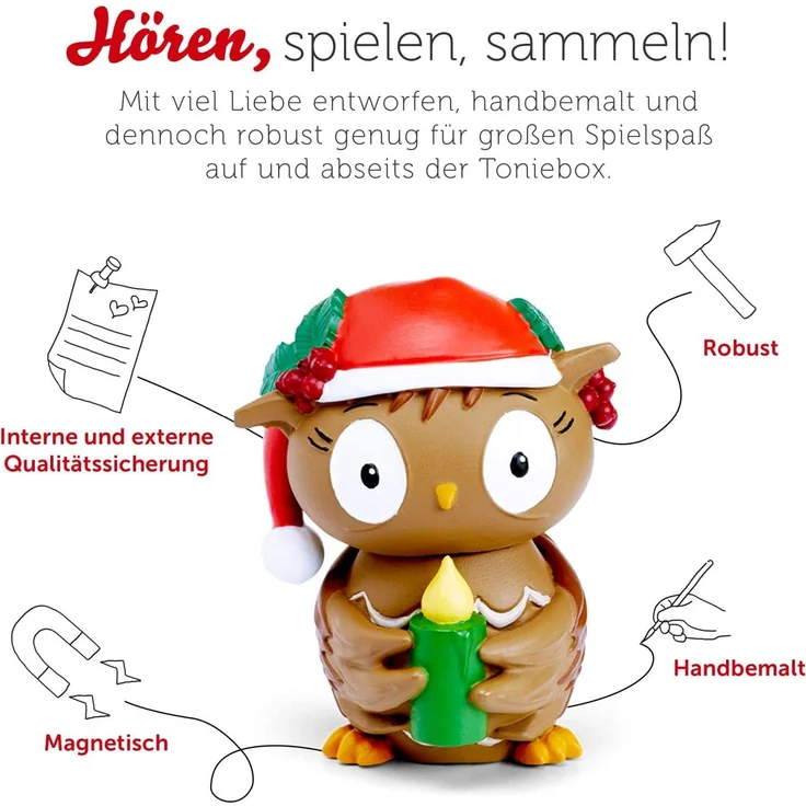 tonies Hörfiguren für Toniebox - Die kleine Eule feiert Weihnachten - ca. 39 Min. - Ab 3 Jahre -DEUTSCH – Bild 3