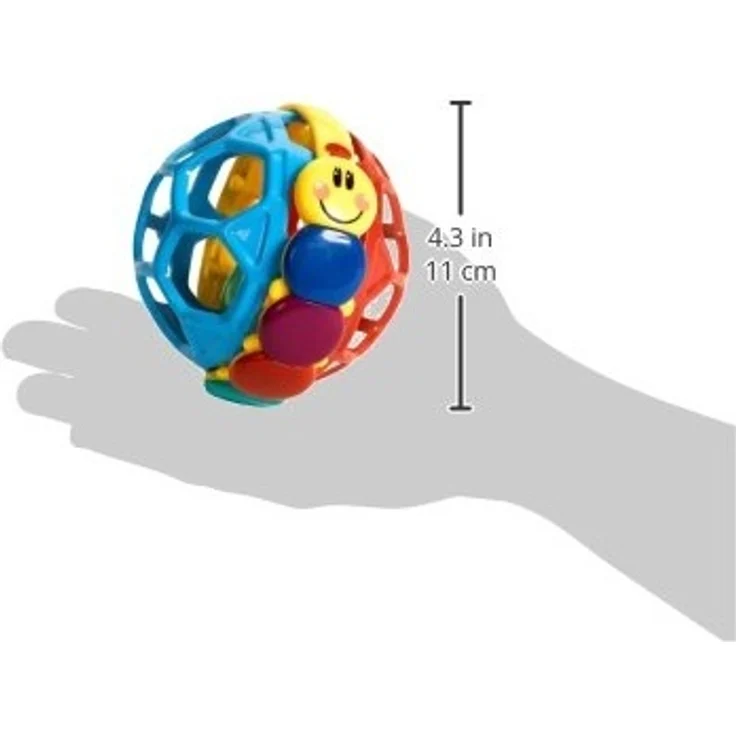 Baby Einstein, Bendy Ball mit Rassel aus einfach zu greifendem, BPA-freiem Material, leicht zu reinigen, ideale Größe zum Mitnehmen – Bild 5