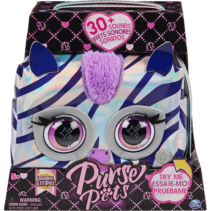 BAG Purse Pets - Metallic Magic Zebra – Bild 1