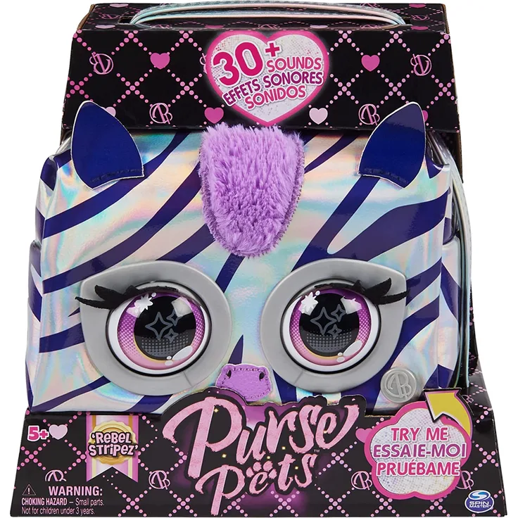 BAG Purse Pets - Metallic Magic Zebra