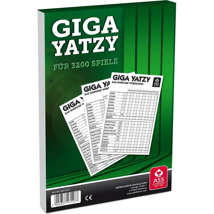 ASS 22517117 Altenburger 22517117-Giga Yatzy Block