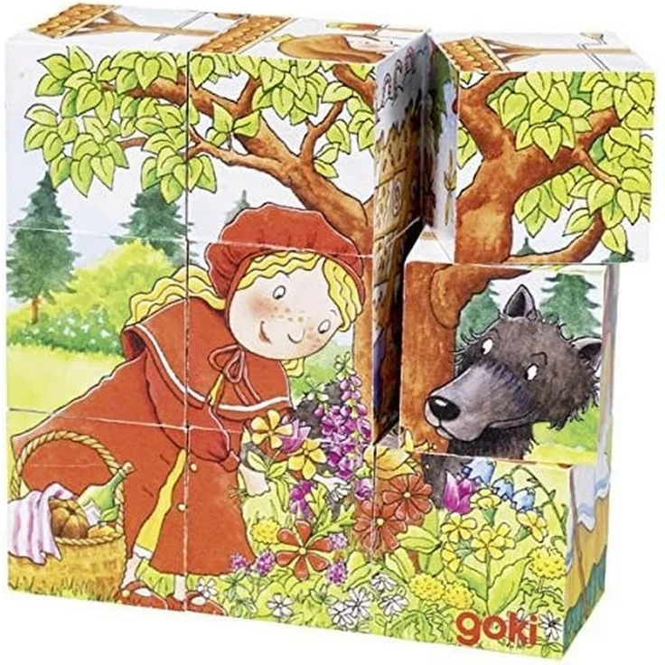 Goki 57542 - Würfelpuzzle - Märchen - Preisvergleich – Bild 1