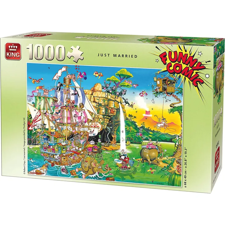 King-Puzzle, witzige Comics, frisch verheiratet, Kng05224, 1000 Teile