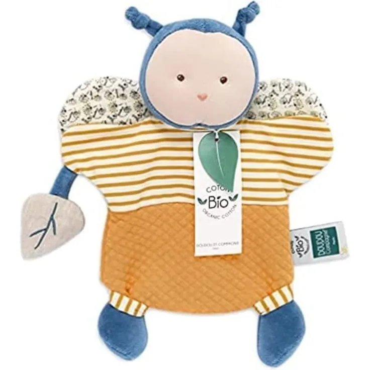 DOUDOU 23849 Biene Bio Handpuppe Biene 25cm