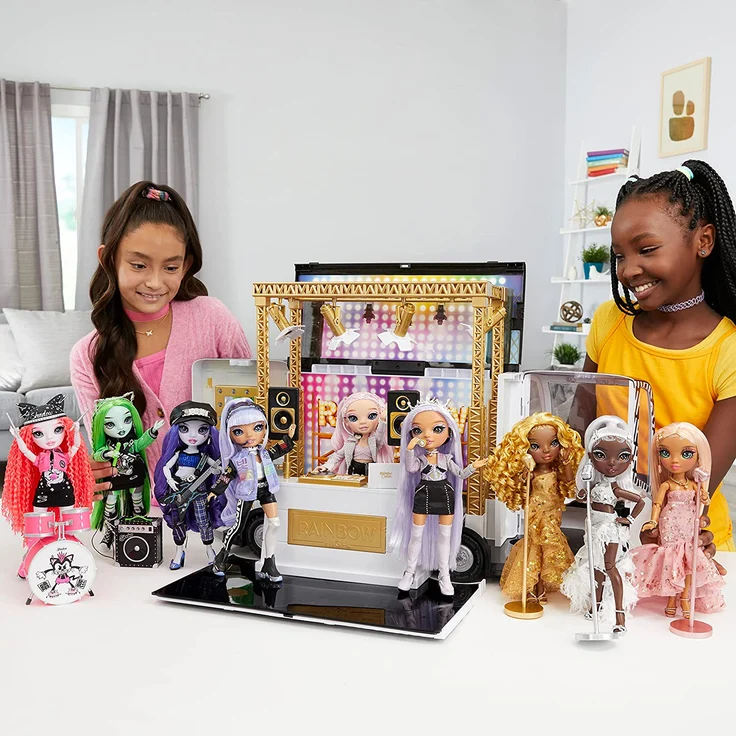 Rainbow High Rainbow Vision Divas - AYESHA STERLING - Silberne Modepuppe, Mix & Match Designer Outfits, Mikro, Accessoires und Make-Up Spielst - Für Kinder und Sammler ab 6 Jahren – Bild 7