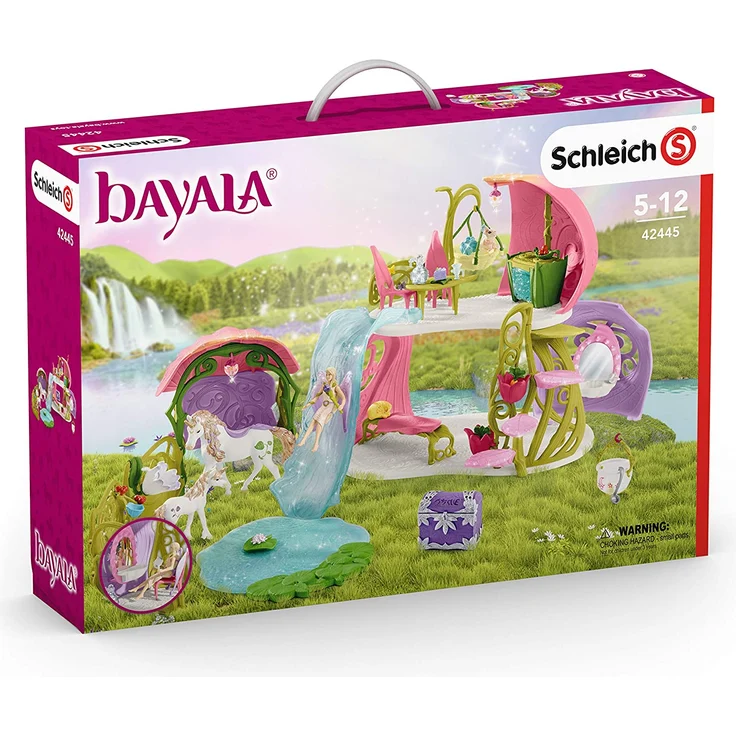 Schleich bayala 42445 'Glitzerndes Blütenhaus mit Einhörnern, See und Stall', ab 5 Jahren, 54 Teile – Bild 10