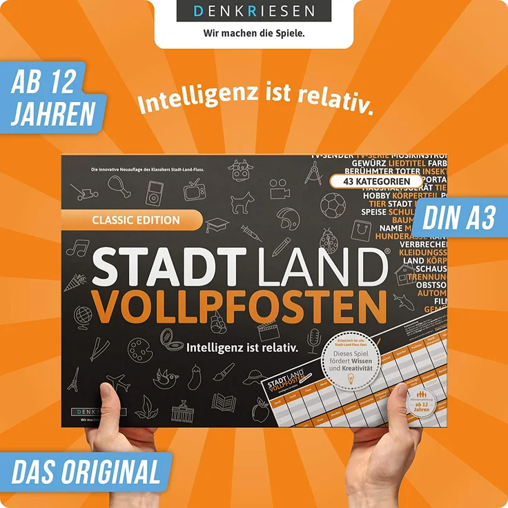 Denkriesen 'STADT LAND VOLLPFOSTEN - Classic Edition "Intelligenz ist relativ"', ab 12 Jahren – Bild 2