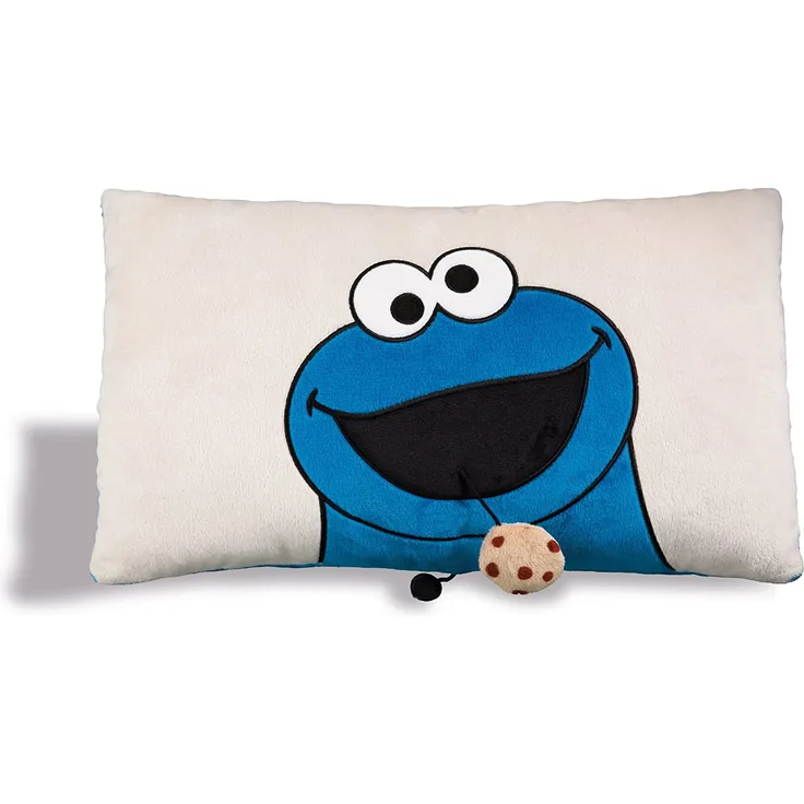 "NICI - Sesamstrasse - Kissen Krümelmonster rechteckig, 43 x 25 cm"
