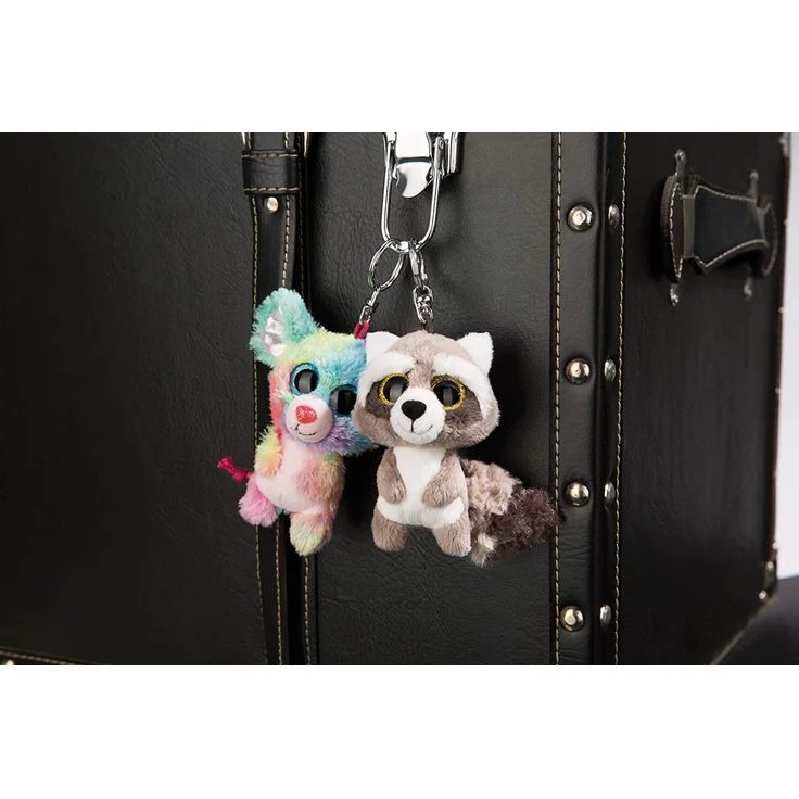 NICI Glubschis: Das Original – Glubschis Schlüsselanhänger Waschbär Clooney 9 cm – Waschbär Kuscheltieranhänger mit Schlüsselring für Schlüsselband, Schlüsselbund & Schlüsselhalter – 45550 – Bild 7
