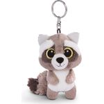NICI Glubschis: Das Original – Glubschis Schlüsselanhänger Waschbär Clooney 9 cm – Waschbär Kuscheltieranhänger mit Schlüsselring für Schlüsselband, Schlüsselbund & Schlüsselhalter – 45550