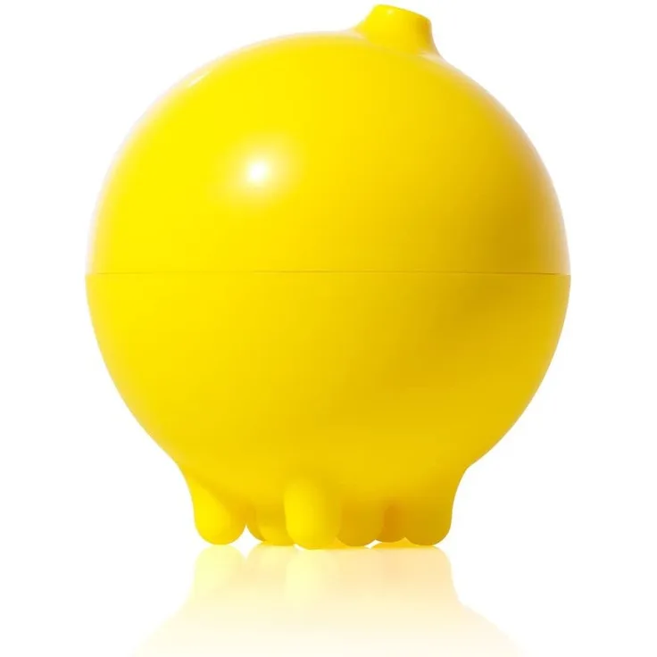 MOLUK Plui Regenball, Badewannenspielzeug, Wasserspielzeug, innovatives Lernspielzeug für Kinder ab 2 Jahren, gelb