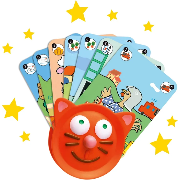 Djeco DJ05997 05997 Kartenhalter für Kinder Einfaches Halten von Karten, Multicolour – Bild 1