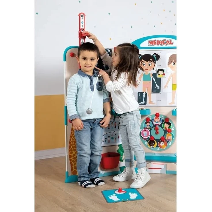 Smoby - Kinderarztpraxis - Faltbare Praxis für Kinder, Vorschul-Rollenspiel, 135 x 41 x 120 cm große Klappbare-Kinderpraxis, für Kinder ab 3 Jahren – Bild 6