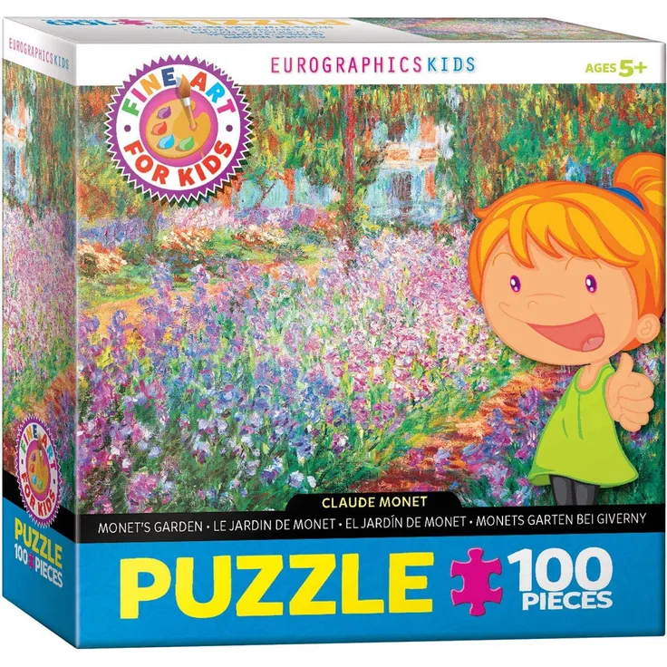 Eurographics 6100-4908 Claude Monet Monets Garten 100 Teile Puzzle