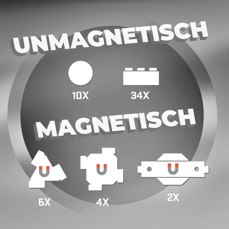 Mega Construx GFF26 Magnext 5-in-1 Mag-Roboter – Bild 4