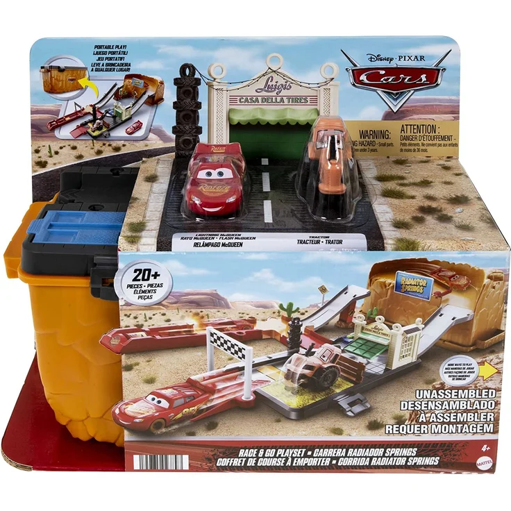 Disney Pixar Cars Race & Go Vehicle & track set 4 Jahr(e) Kunststoff Mehrfarbig – Bild 6