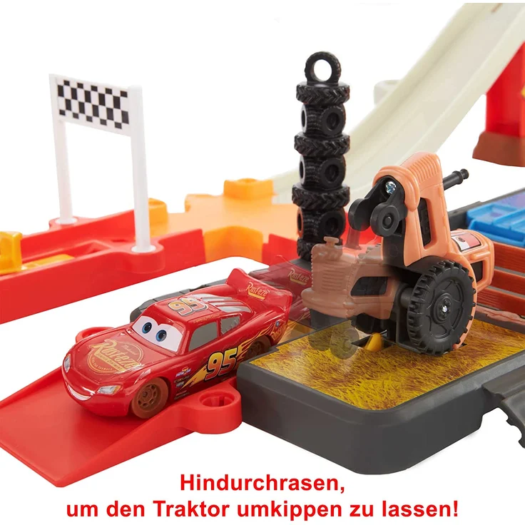 Disney Pixar Cars Race & Go Vehicle & track set 4 Jahr(e) Kunststoff Mehrfarbig – Bild 4