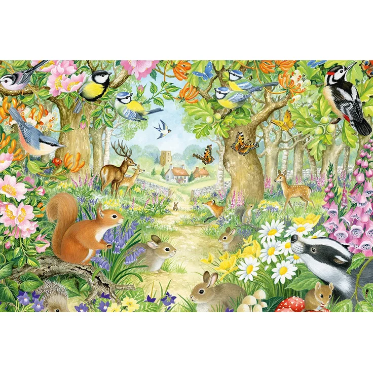 Schmidt Spiele 56370 Tiere im Wald, 100 Teile Kinderpuzzle – Bild 2