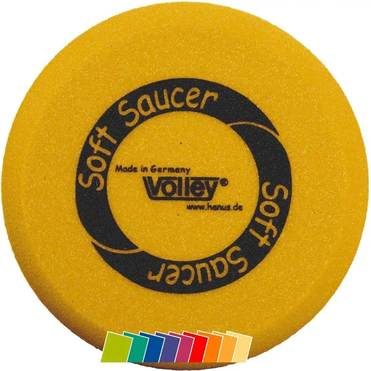 VOLLEY Schaumstoff Frisbee Wurfscheibe ELE'Soft Saucer unbeschichtet, 25 cm, Gelb