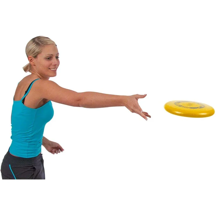 VOLLEY Schaumstoff Frisbee Wurfscheibe ELE'Soft Saucer unbeschichtet, 25 cm, Gelb – Bild 2