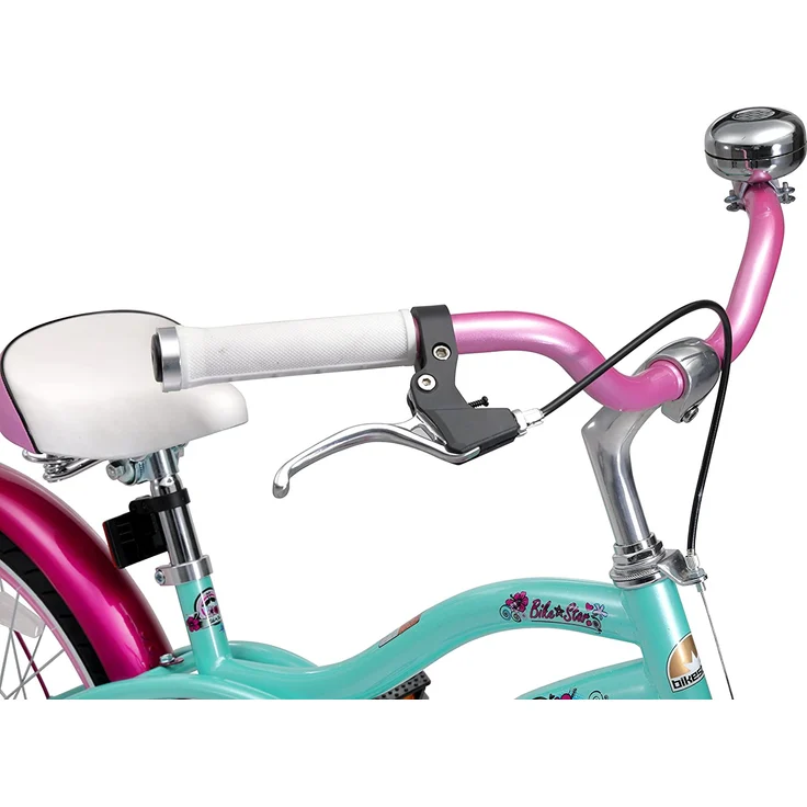 Bikestar Jugendfahrrad, 1 Gang, 20 Zoll, türkis/rosa – Bild 7