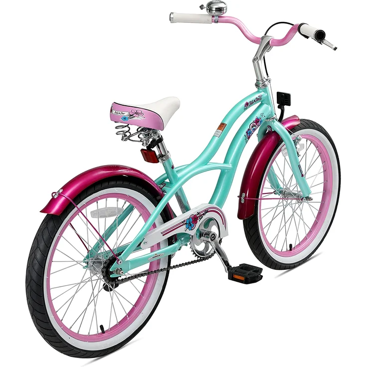 Bikestar Jugendfahrrad, 1 Gang, 20 Zoll, türkis/rosa – Bild 4
