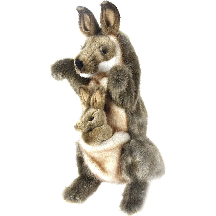 Hansa Plüsch – Känguru-Handpuppe 35 cm H