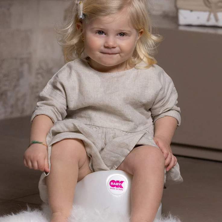 OK Baby N37096630X Relax - ein klassisches Töpfchen für das erste Toilettentraining, pink – Bild 5